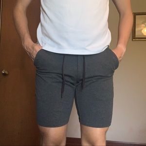 Lululemon sweat shorts size small gray